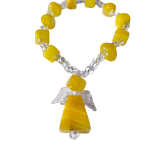 Pulsera de mármol color amarillo