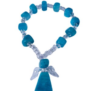 Pulsera de mármol azul cielo